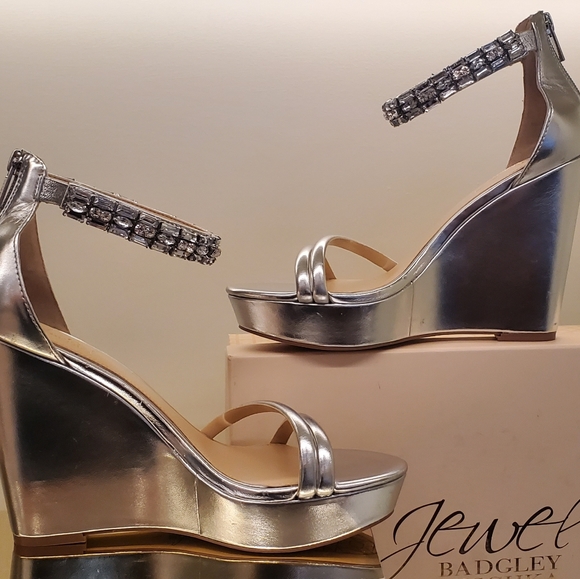 Badgley Mischka Jewel silver Kathleen rhinestone - Picture 2 of 9